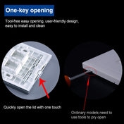CAT.6 Shielded Pass-through Network Module, Dual Ports Panel + Shielded Pass-through + Telephone Socket(White) Eurekaonline