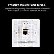 CAT.6 Shielded Pass-through Network Module, Dual Ports Panel + Shielded Pass-through (White) Eurekaonline