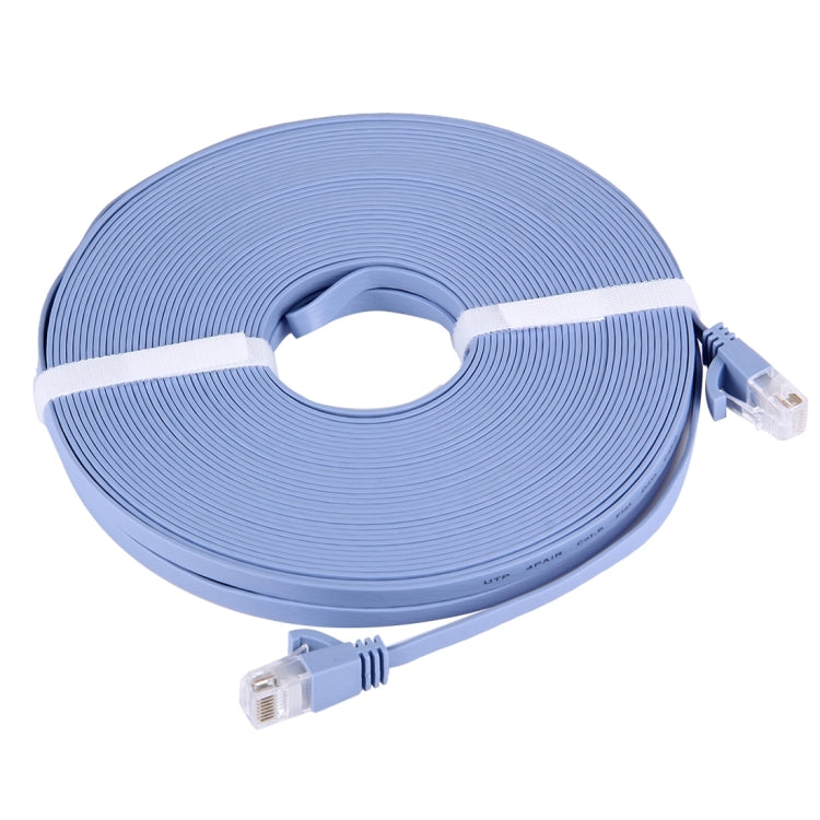 CAT6 Ultra-thin Flat Ethernet Network LAN Cable, Length: 20m(Blue) Eurekaonline