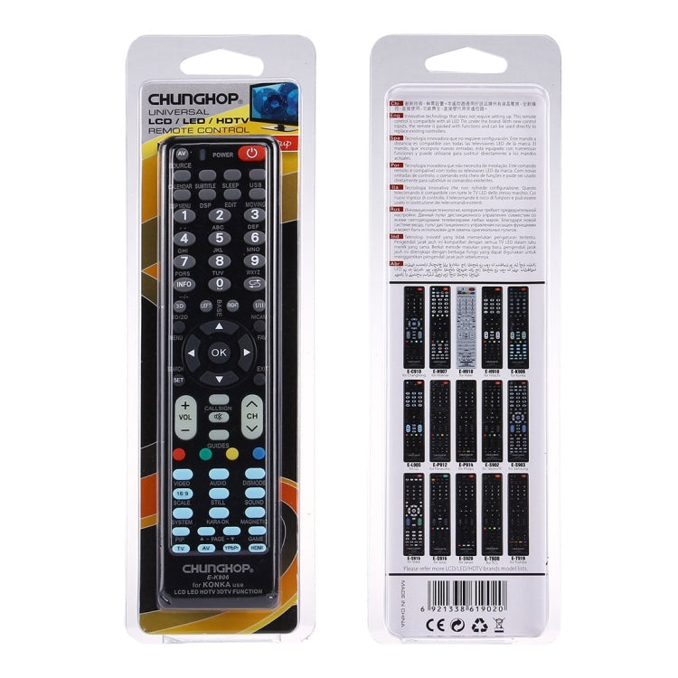CHUNGHOP E-K906 Universal Remote Controller for KONKA LED TV / LCD TV / HDTV / 3DTV Eurekaonline