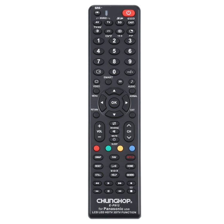 CHUNGHOP E-P912 Universal Remote Controller for PANASONIC LED TV / LCD TV / HDTV / 3DTV Eurekaonline