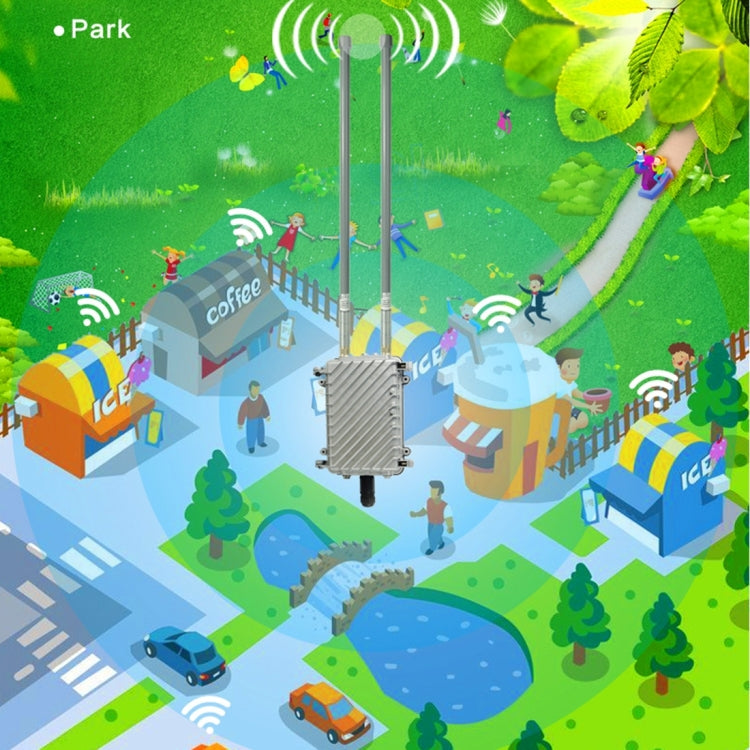 COMFAST CF-WA700 Qualcomm AR9341 300Mbps/s Outdoor Wireless Network Bridge with Dual Antenna 48V POE Adapter & AP / Router Mode, Classfication Function, 85 Devices Connecting Synchronously Eurekaonline