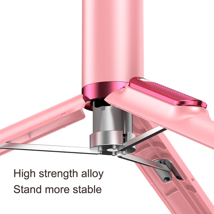CYKE N-MY Integrated Tripod Bluetooth Live Selfie Stick(Pink) Eurekaonline