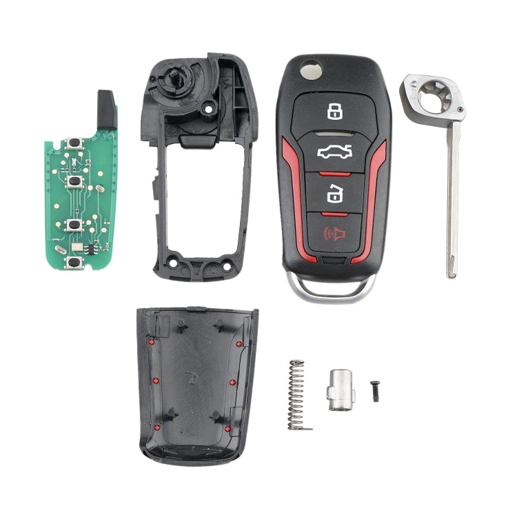 Car Key CWTWB1U345 63 Chip Single Frequency 315 Frequency for Ford 4-button Folding Eurekaonline