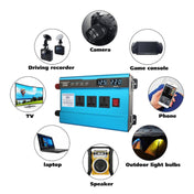 Carmaer 24V to 220V 3000W Intelligent Fan Car Double Digital Display Inverter Household Power Converter Eurekaonline