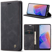 CaseMe 013 Multifunctional Horizontal Flip Leather Phone Case For OPPO Reno7 Z Global/Reno7 Lite Global/Reno8 Lite Global/F21 Pro 5G Global/Reno8 Z Global(Black) Eurekaonline