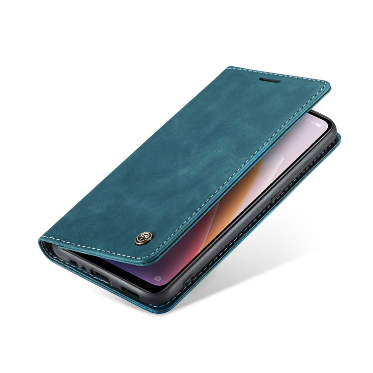 CaseMe 013 Multifunctional Horizontal Flip Leather Phone Case For OPPO Reno7 Z Global/Reno7 Lite Global/Reno8 Lite Global/F21 Pro 5G Global/Reno8 Z Global(Blue) Eurekaonline