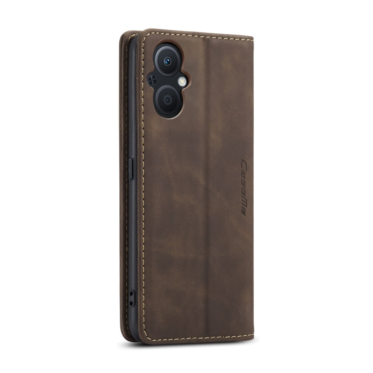CaseMe 013 Multifunctional Horizontal Flip Leather Phone Case For OPPO Reno7 Z Global/Reno7 Lite Global/Reno8 Lite Global/F21 Pro 5G Global/Reno8 Z Global(Coffee) Eurekaonline