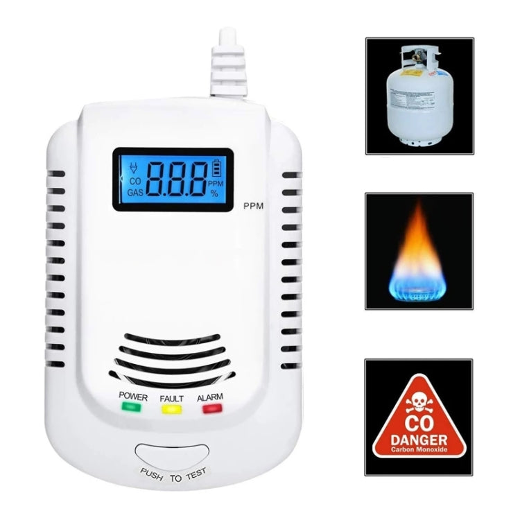 Coalgas Natural Gas Methane Propane Leak Detector Tester Measurer Home Security Tool, EU Plug Eurekaonline