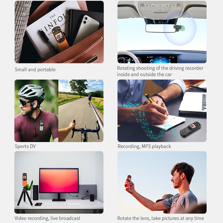 D2 HD 1080P Multi-Function Digital Video Camera Sports DV Camera Live Computer Camera Recorder(Black) Eurekaonline