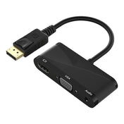 D45 3 in 1 DP to HDMI + VGA + 3.5 Audio Converter Cable(Black) Eurekaonline