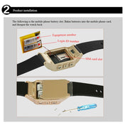 D99+ 1.22 inch HD LCD Screen GPS Smartwatch for the Elder Waterproof, Support GPS + LBS + WiFi Positioning / Two-way Dialing / Voice Monitoring / One-key First-aid / Wrist off Alarm / Safety Fence (Champagne Gold) Eurekaonline