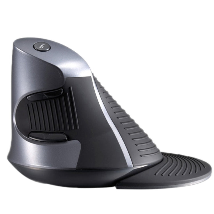 DELUX M618 6-Keys Vertical Snail Ergonomic Wireless Mouse(Black) Eurekaonline