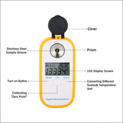 DR301 Digital Honey Refractometer Measuring Sugar Content Meter Range 090 Brix Refractometer Baume Honey Water Concentration Tool Eurekaonline