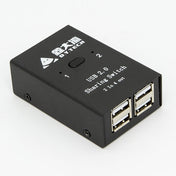 DY-B046 2 In 4 Out USB 2.0 Sharing Switch USB Flash Printer Adapter Eurekaonline