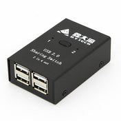 DY-B046 2 In 4 Out USB 2.0 Sharing Switch USB Flash Printer Adapter Eurekaonline