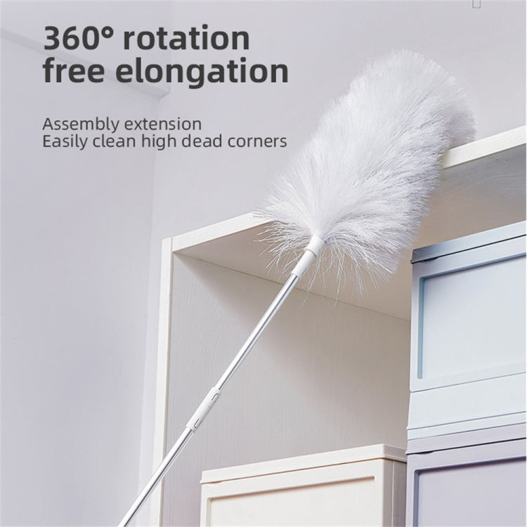 DY701  3 In 1 Electric Feather Duster Handheld Telescopic Dust Clean Brush(Pink) Eurekaonline
