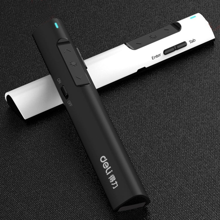 Deli 2.4G Flip Pen Business Presentation Remote Control Pen, Model: 2801G Black (Green Light) Eurekaonline