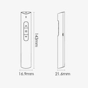 Deli 2.4G Flip Pen Business Presentation Remote Control Pen, Model: 2801G White (Green Light) Eurekaonline
