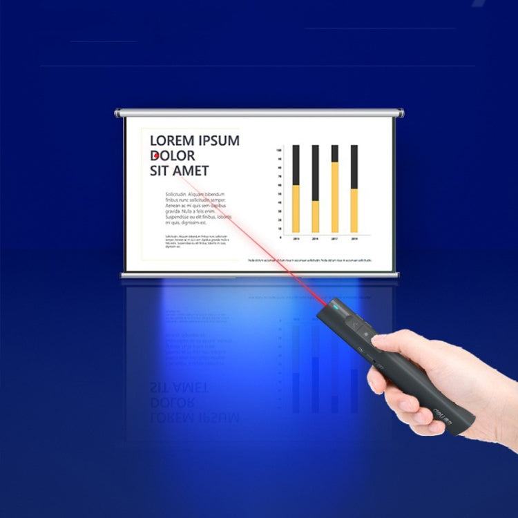 Deli 2.4G Flip Pen Business Presentation Remote Control Pen, Model: TM2801 White (Red Light) Eurekaonline