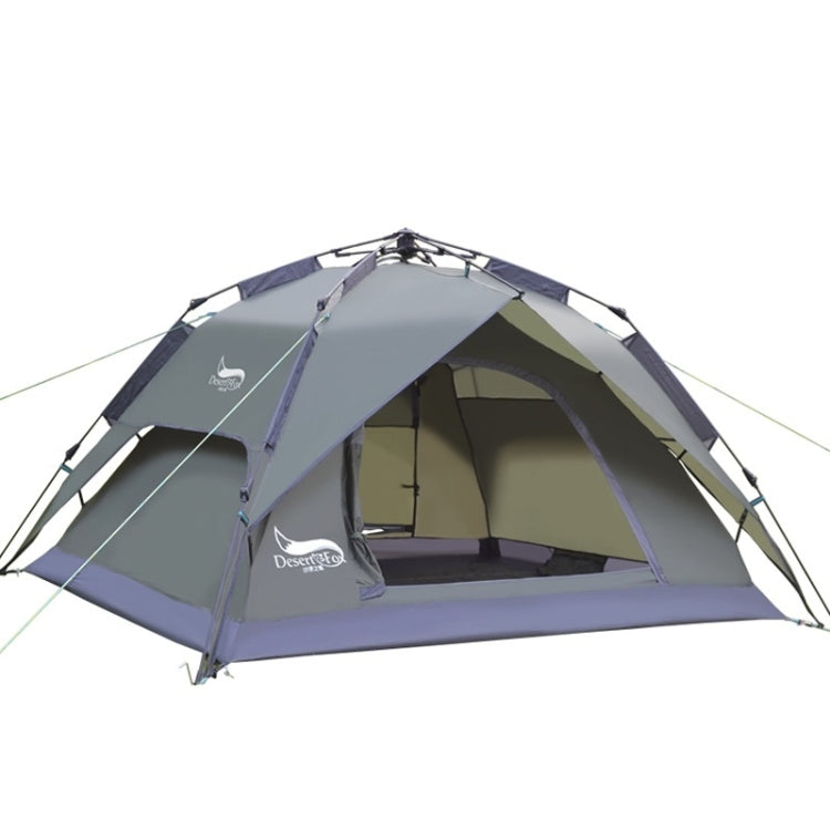 Desert&Fox Outdoor Travel Camp Tent Beach Automatic Easily Building Tent for 3-4 People(Army Green) Eurekaonline