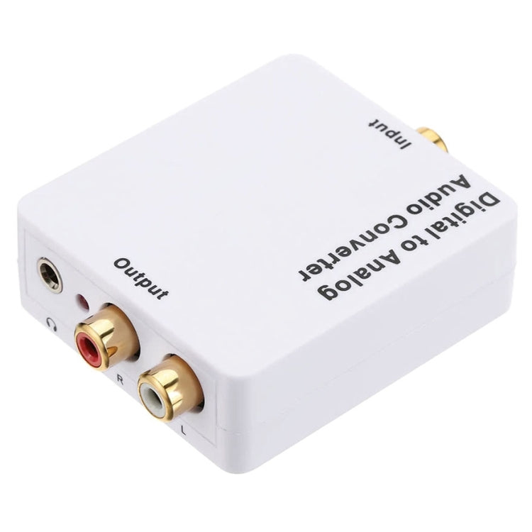 Digital to Analog Audio Converter / Mini Audio Decoder, Size: 72 x 55 x 20mm(White) Eurekaonline