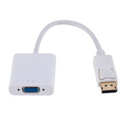 Display Port Male to VGA Female Converter, Length: 20cm(White) Eurekaonline