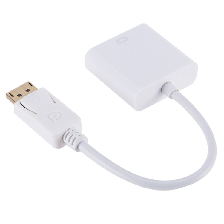 Display Port Male to VGA Female Converter, Length: 20cm(White) Eurekaonline