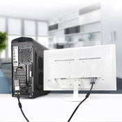 Display Port Male to VGA Female Converter, Length: 20cm(White) Eurekaonline