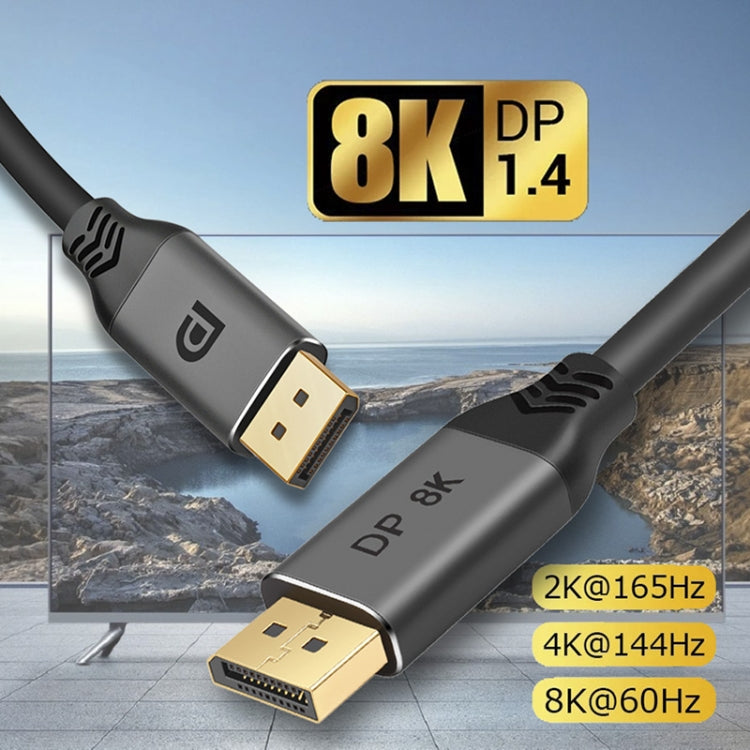 DisplayPort 1.4 8K HDR 60Hz 32.4Gbps DisplayPort Cable for Video / PC / Laptop / TV, Cable Length: 1m Eurekaonline