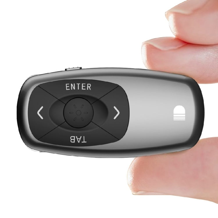 Doosl DSIT011 2.4GHz Mini Rechargeable PowerPoint Presentation Remote Control, Control Distance: 100m(Black) Eurekaonline