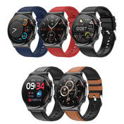 E300 1.32 Inch Screen TPU Watch Strap Smart Health Watch Supports Body Temperature Monitoring, ECG monitoring blood pressure(Black) Eurekaonline