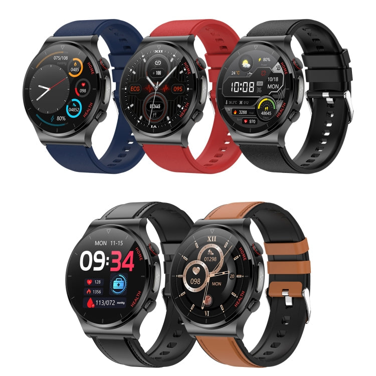 E300 1.32 Inch Screen TPU Watch Strap Smart Health Watch Supports Body Temperature Monitoring, ECG monitoring blood pressure(Red) Eurekaonline