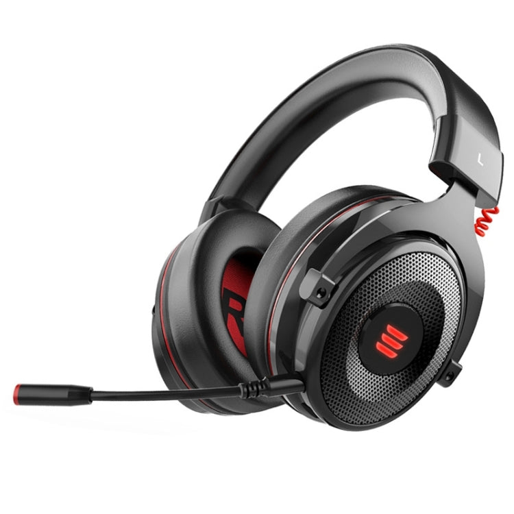 EKSA E900 Pro 7.1 Gaming Wire-Controlled Head-mounted USB Luminous Gaming Headset with Microphone(Black) Eurekaonline