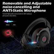 EKSA E900 Pro 7.1 Gaming Wire-Controlled Head-mounted USB Luminous Gaming Headset with Microphone(Black) Eurekaonline