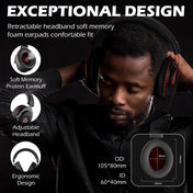 EKSA E900 Pro 7.1 Gaming Wire-Controlled Head-mounted USB Luminous Gaming Headset with Microphone(Black) Eurekaonline