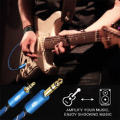 EMK 3.5mm Jack Male to 6.35mm Jack Male Gold Plated Connector Nylon Braid AUX Cable for Computer / X-BOX / PS3 / CD / DVD, Cable Length:5m(Dark Blue) Eurekaonline