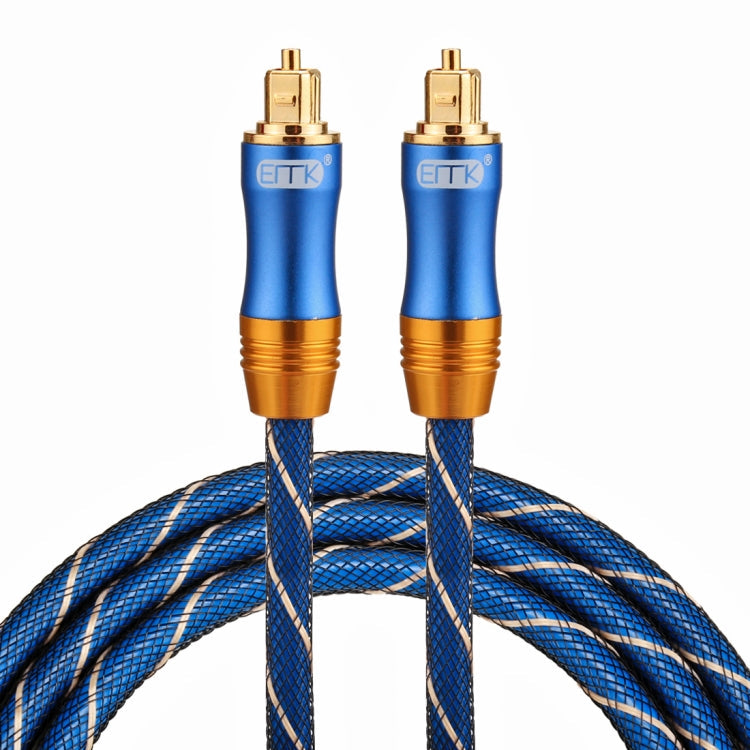 EMK LSYJ-A 1.5m OD6.0mm Gold Plated Metal Head Toslink Male to Male Digital Optical Audio Cable Eurekaonline