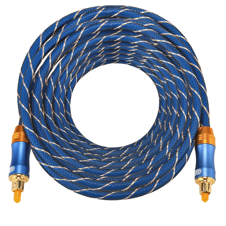 EMK LSYJ-A 10m OD6.0mm Gold Plated Metal Head Toslink Male to Male Digital Optical Audio Cable Eurekaonline
