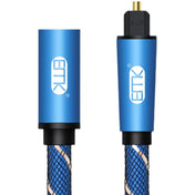 EMK Male To Female SPDIF Paired Digital Optical Audio Extension Cable, Cable Length: 3m (Blue) Eurekaonline