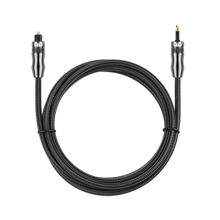EMK OD6.0mm 3.5mm Digital Sound Toslink to Mini Toslink Digital Optical Audio Cable, Length:5m Eurekaonline