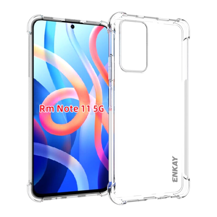 ENKAY For Redmi Note 11 5G Transparent TPU Shockproof Case Eurekaonline