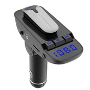ER9 2 in 1 Hands-Free Calling Car Kit Wireless Bluetooth Headset Dual USB Charger FM Transmitter MP3 Music Player Eurekaonline