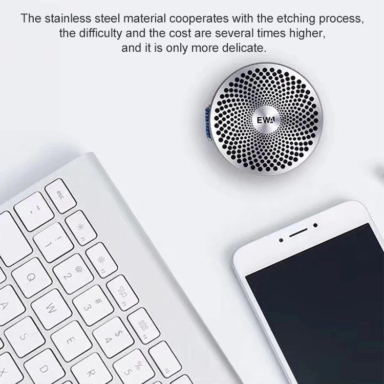 EWA A113 Portable Super Mini Bluetooth Speaker Wireless Bass Subwoofer Boom Box Speakers(Rose Gold) Eurekaonline