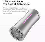 EWA A115 Portable Metal Bluetooth Speaker 105H Power Hifi Stereo Outdoor Subwoofer(Gray) Eurekaonline