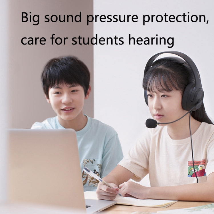 Edifier USB K5000 Mock Exam Headset Online Class Education Oral Training Headset, Cable Length: 2.8m(Black) Eurekaonline