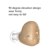 Elderly Sound Amplifier Portable Ear Canal Rechargeable Hearing Aid, Specification: US Plug(Skin Color) Eurekaonline