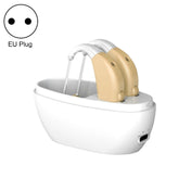 Elderly Use Can Charge Sound Amplifier Hearing Aid, Specification: EU Plug(Skin Color Double Machine+White Charging Bin) Eurekaonline