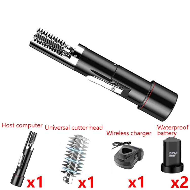 Electric Fish Scale Scraper Household Automatic Wireless Scraping Tool CN Plug Black Dual Battery Eurekaonline