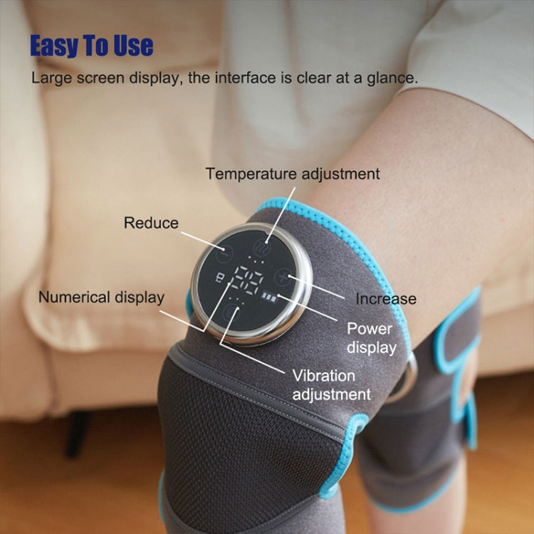 Electric Heating Therapy Knee Warm Knee Pad Brace Massage,Spec: Double Without Vibration Eurekaonline